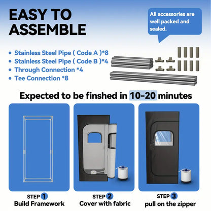 Compact Personal Steam Cabin