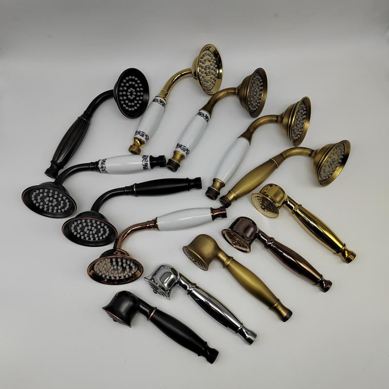 Classic Gold Showerhead with Handle