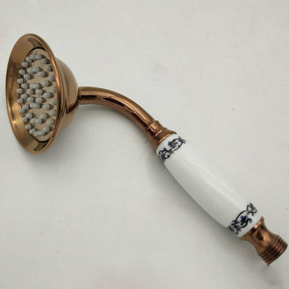 Classic Gold Showerhead with Handle