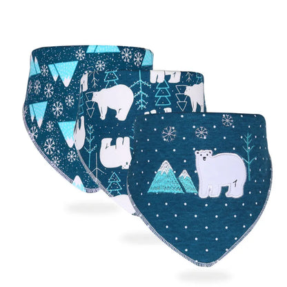 Adorable Baby Bib Scarf Set - Gentle Bibs with Fun Prints