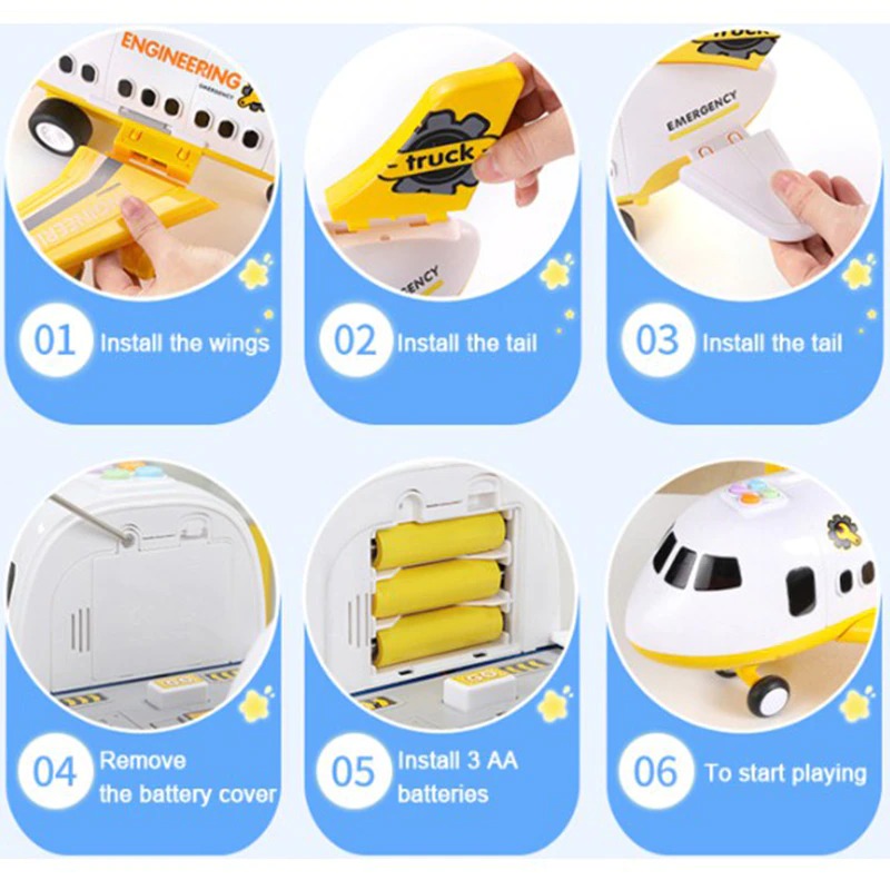 Fun Children's Airplane Playset