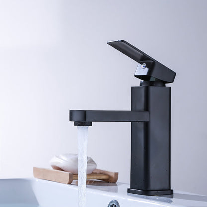 Commercial Stainless Steel Bathroom Sink Faucet with Hose - Halri