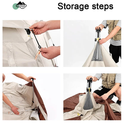 Quick Setup 4 Person Easy Pop Up Camping Tents