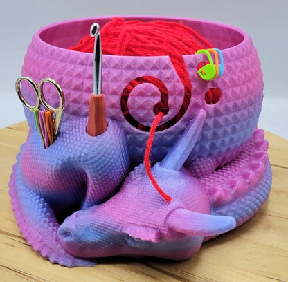 Big Mythical Dragon Nesting Yarn Bowl