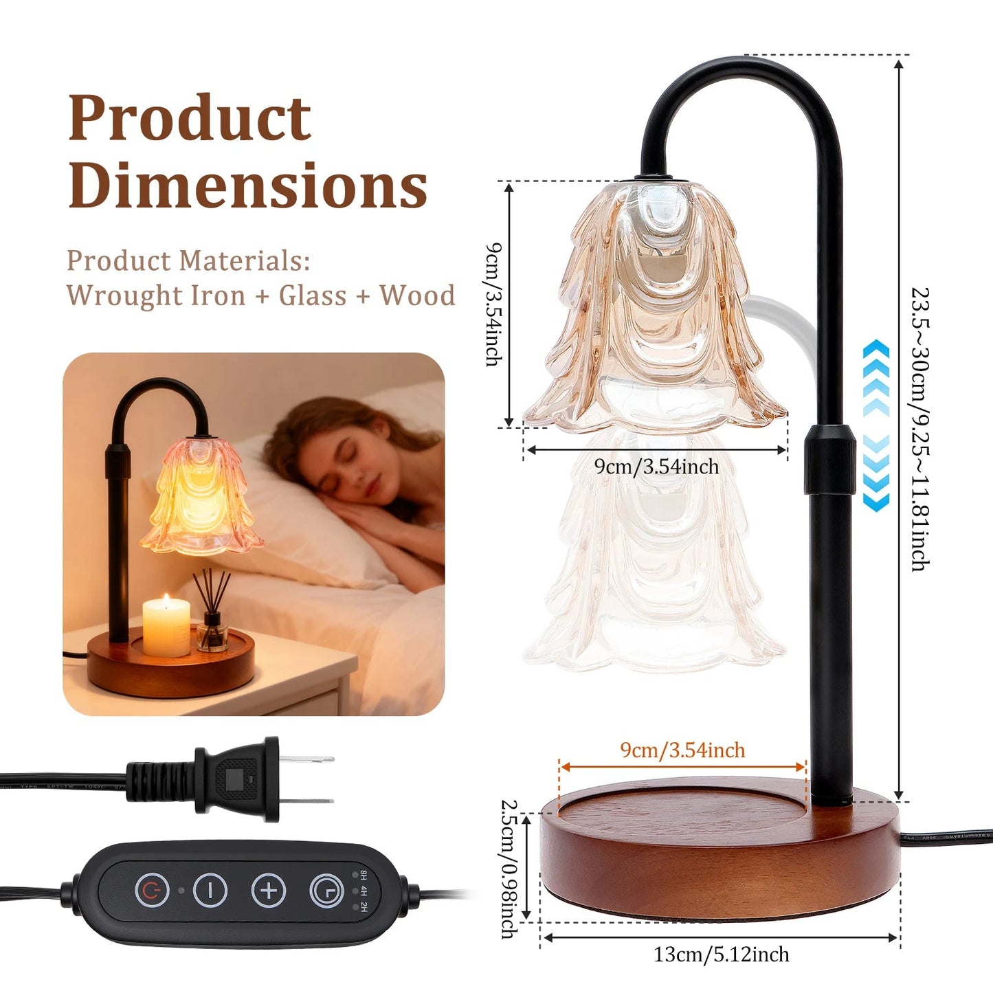 Pretty Adjustable Flameless Candle Light Lamp