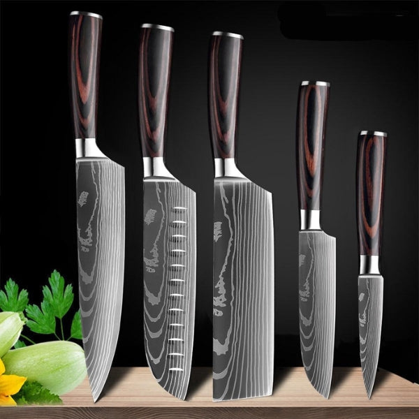 Premium Damascus Steel Kitchen Knives Set