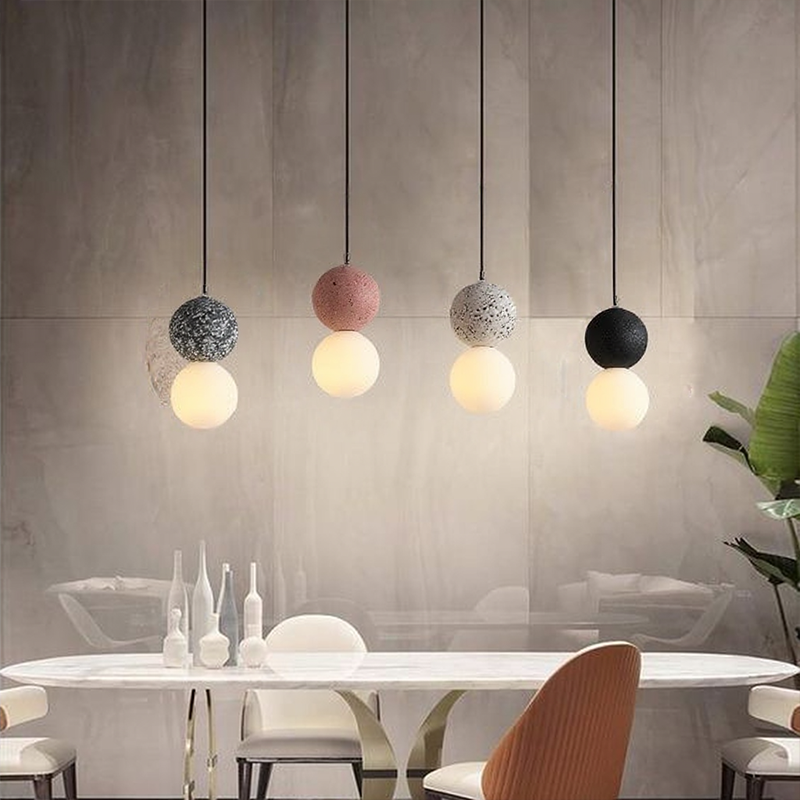 Glarefusion Nordic Modern Simple Terrazzo Chandelier
