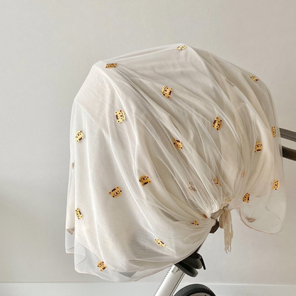 Baby Stroller Canopy with Breathable Mesh & Bug Net
