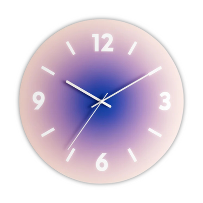 Stylish Round Glass Wall Clock