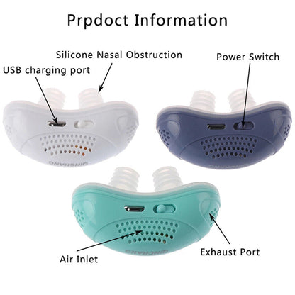 Quiet Sleep Apnea Relief Nighttime Breathing Aid Device