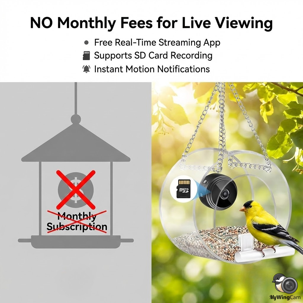 Outdoor Bird Feeder Camera 1080P WiFi