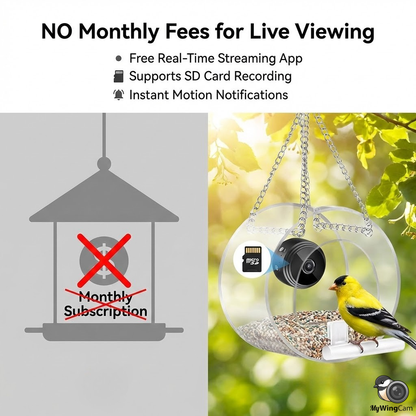 Outdoor Bird Feeder Camera 1080P WiFi