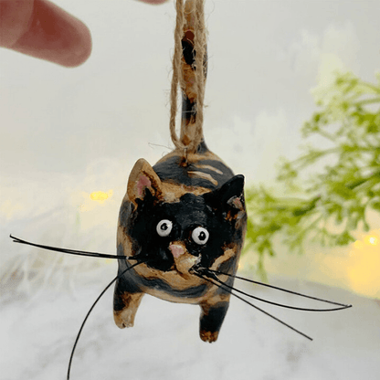 Personalized Handmade Kitty Xmas Tree Ornament