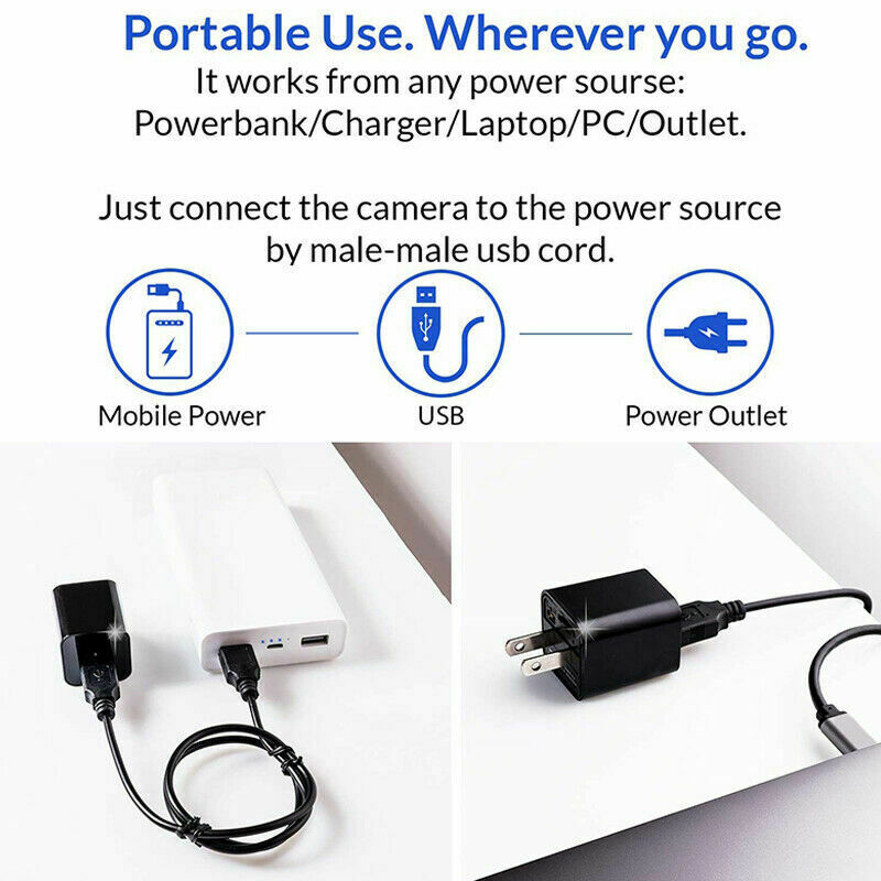 Compact 1080P Hidden Spy Camera Wall Charger
