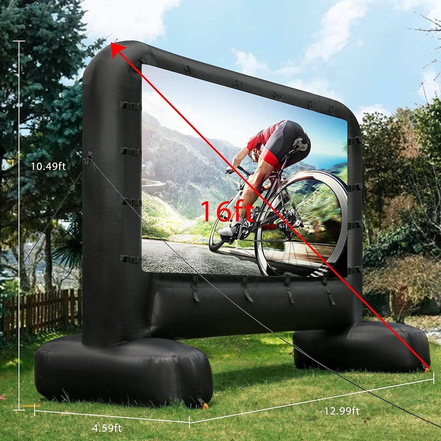 Big Backyard Movie Projector Kit with 120-Inch Screen