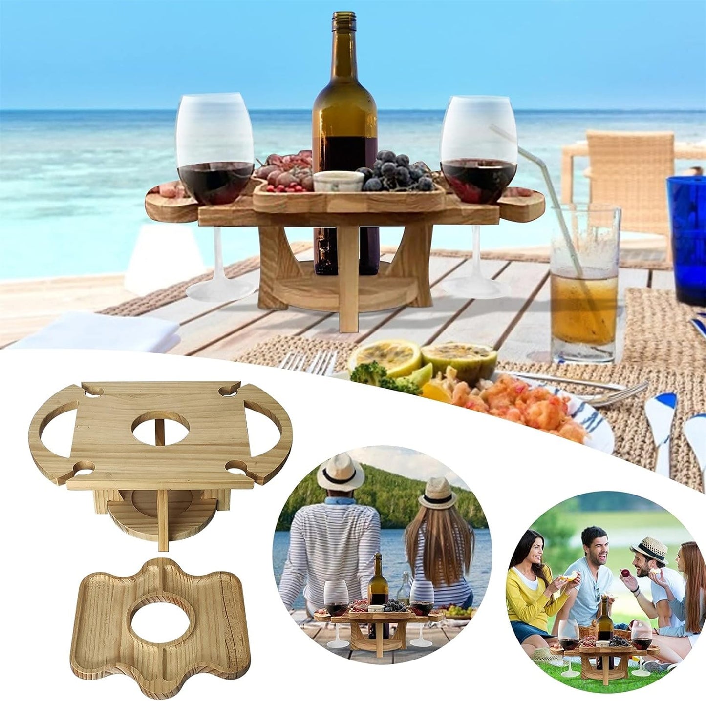 Space Saving 2-in-1 Fruit and Wine Rack Holder - Halri