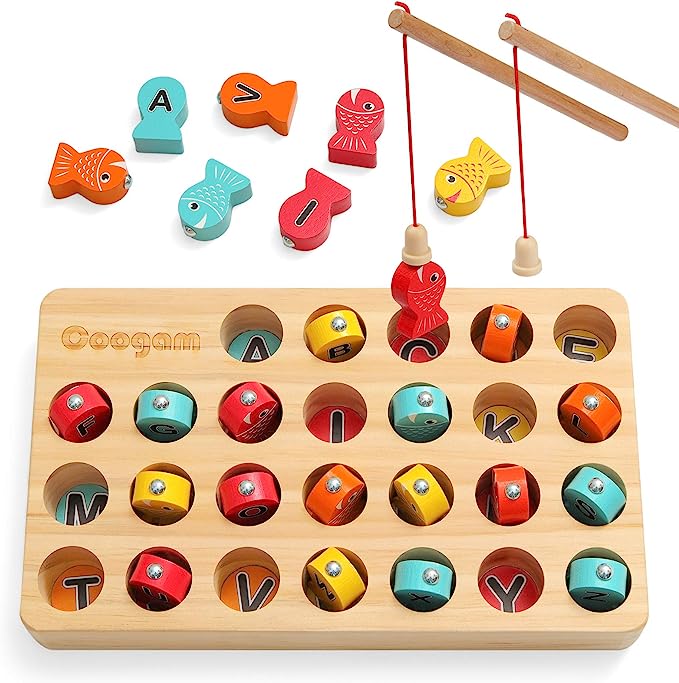 Halri | Cute Wooden Fishing Toy - Kids Fun Learning Game - Halri