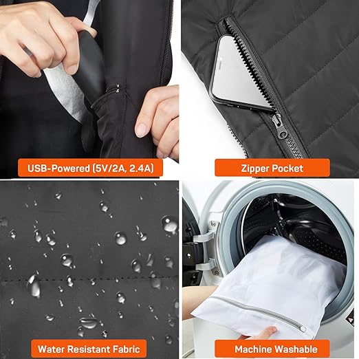 Warm Portable USB Heated Vest for Men and Women