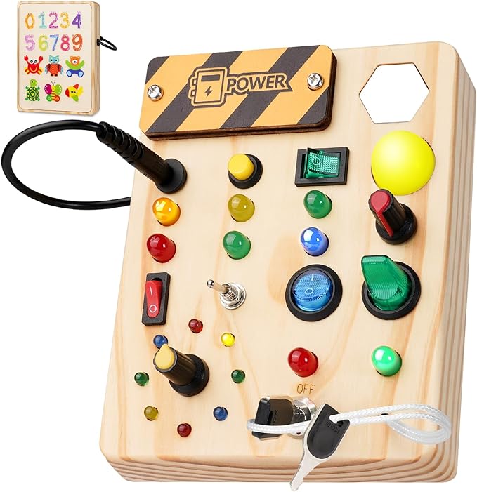 Interactive LED Learning Activity Board Toy - Halri