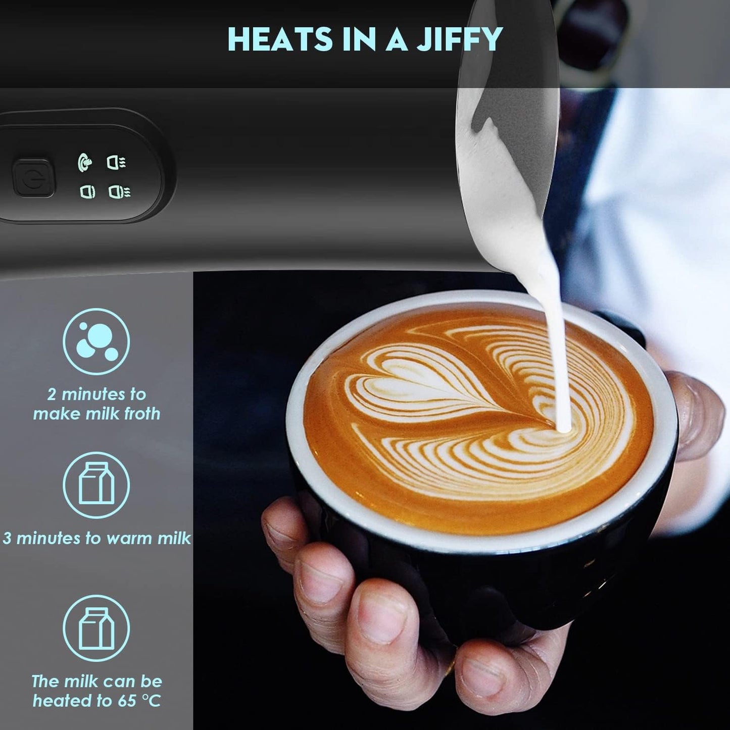 Fast Automatic Milk Frother Coffee Steamer