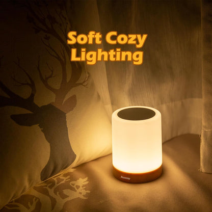 Smart Dimmable Bedside Lamp with Remote Control