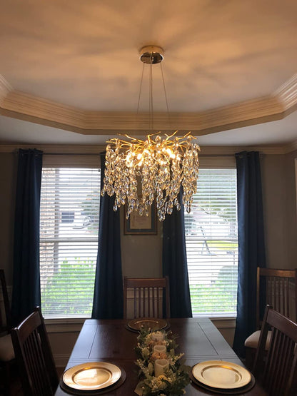 Elegant Crystal Drop Ceiling Light Fixture
