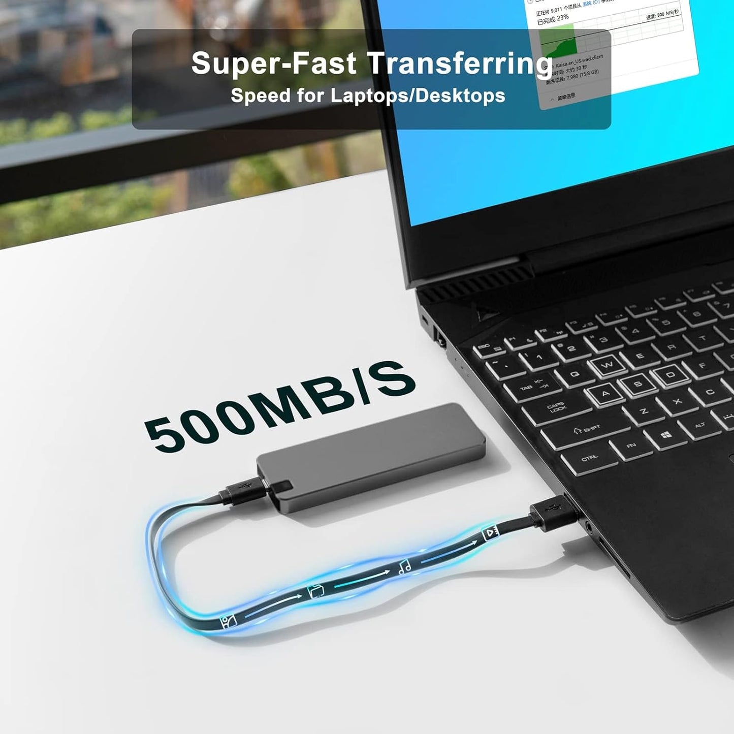 Compact Fast USB 3.2 External Hard Drive