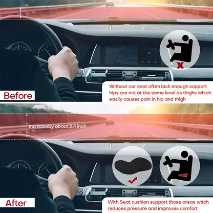 Comfortable Car Seat Cushion for Adults with Memory Foam