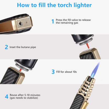Strong Dual Flame Lighter