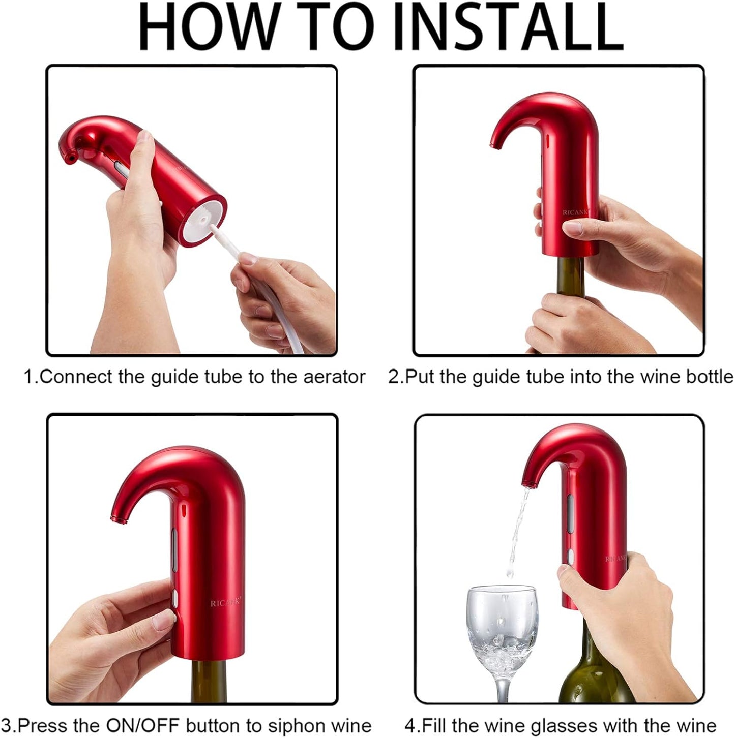 Automatic Wine Pourer and Aerator Device
