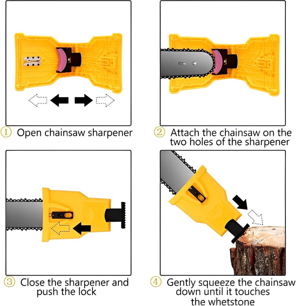Fast Wood Chainsaw Sharpener Tool