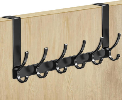 Space Saving Door Hook with 6 Strong Hooks - Halri