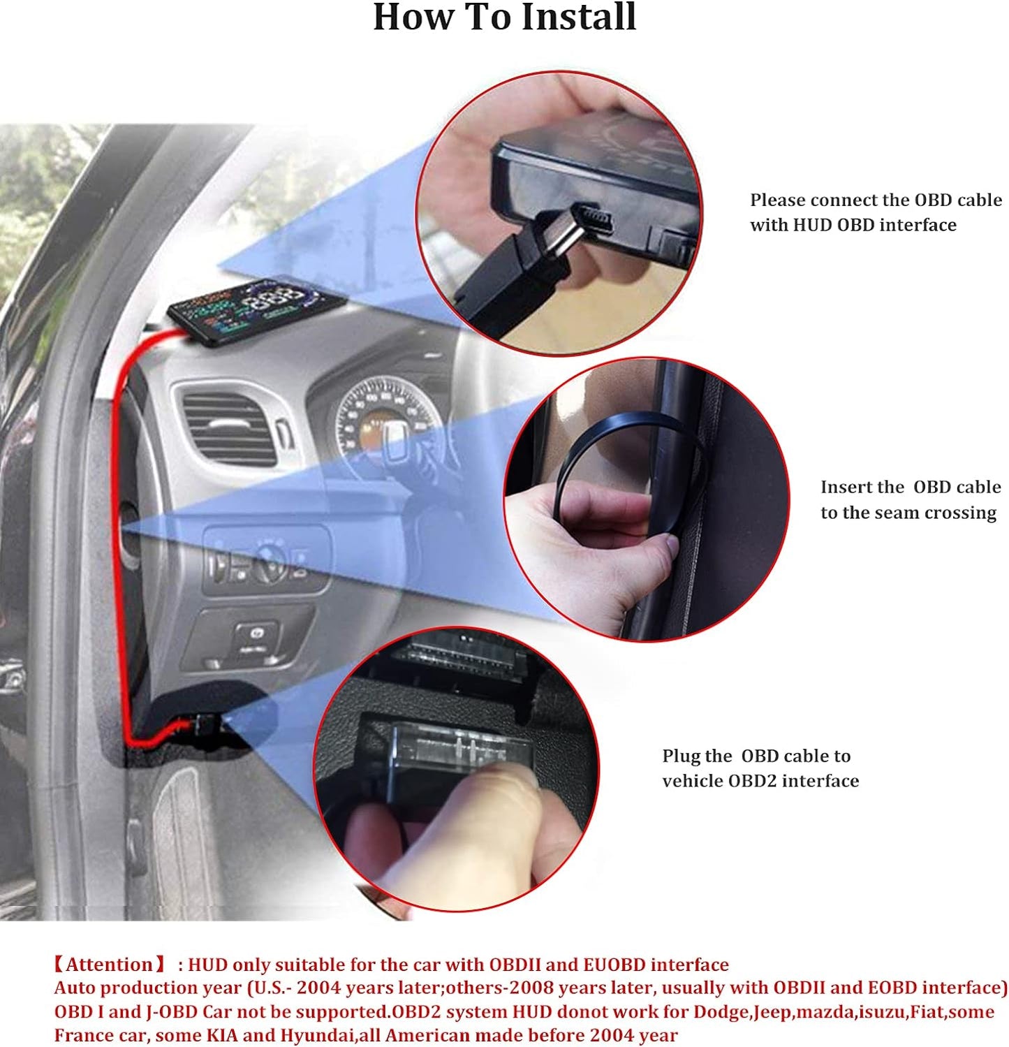 Advanced Car Heads Up Display HUD P8