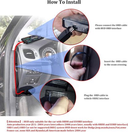 Advanced Car Heads Up Display HUD P8
