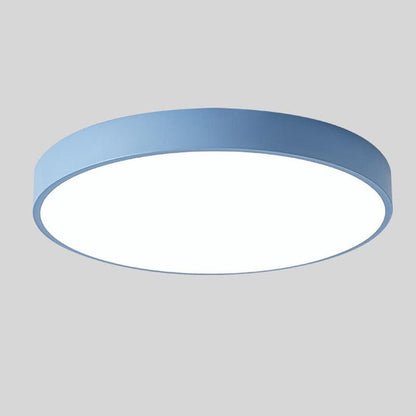 Simple Round LED Ceiling Fixture Slim Flush Mount