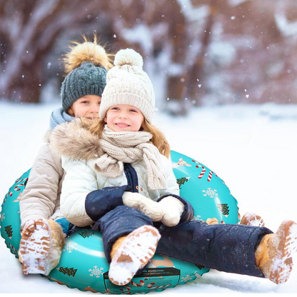 Fun Winter Snow Tube with Double Grip Handles