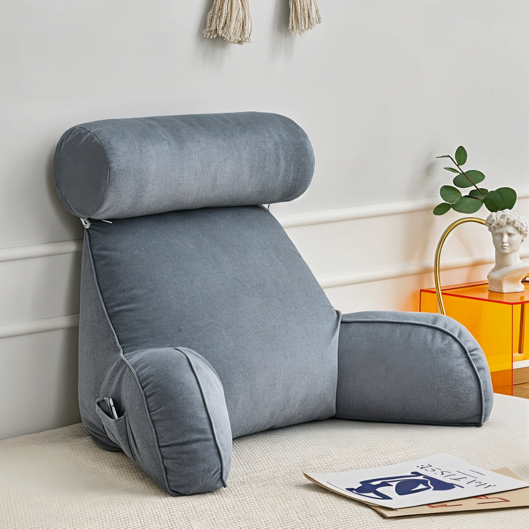Comfortable Support Pillow with Arms and Adjustable Headrest - Halri