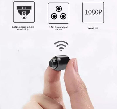 Compact 1080p WiFi Home Security Camera with Night Vision