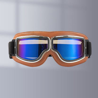 Classic Biker Goggles – Vintage Aviator Sunglasses