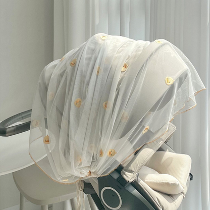 Baby Stroller Canopy with Breathable Mesh & Bug Net