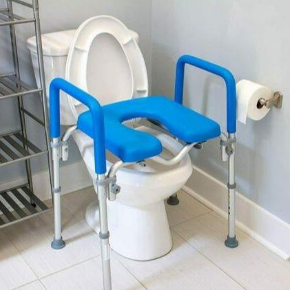 Comfortable Elevated Toilet Seat Riser With Support Arms