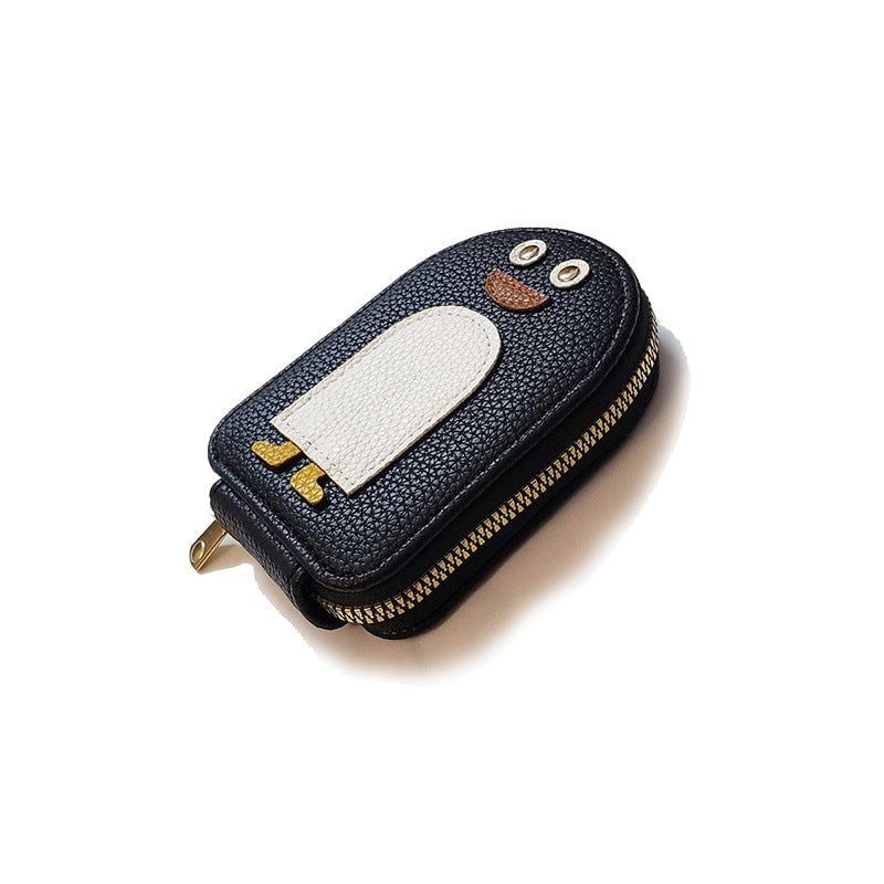 Adorable Penguin Leather Card Holder Wallet