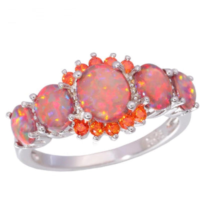 Vibrant Red Gemstone Statement Ring