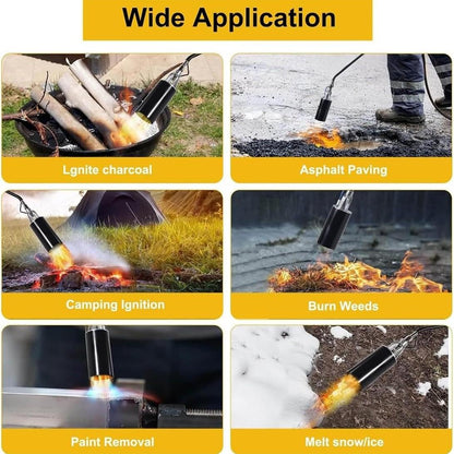 800,000 BTU Propane Torch Weed Burner – Heavy Duty Flame Torch for Ice, Asphalt & Weed Removal