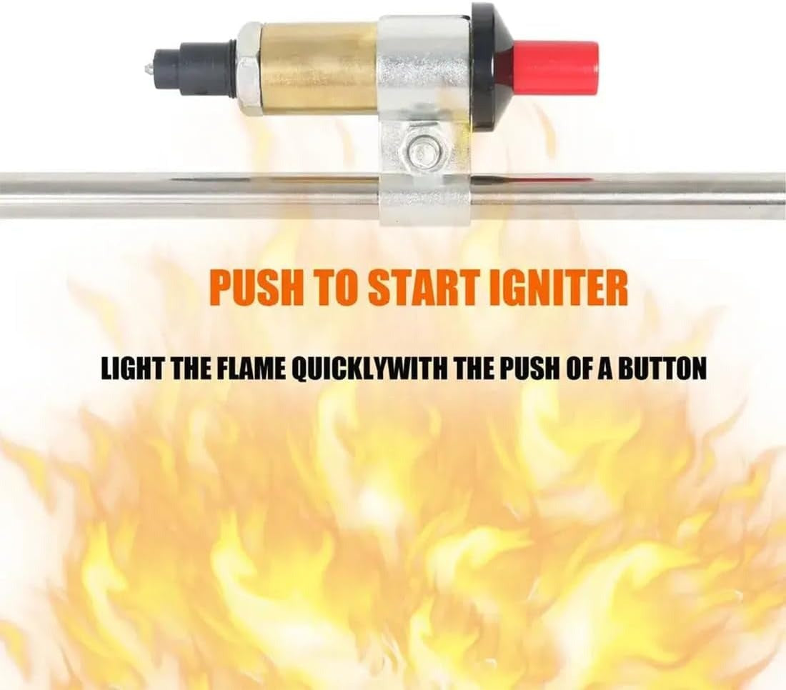800,000 BTU Propane Torch Weed Burner – Heavy Duty Flame Torch for Ice, Asphalt & Weed Removal