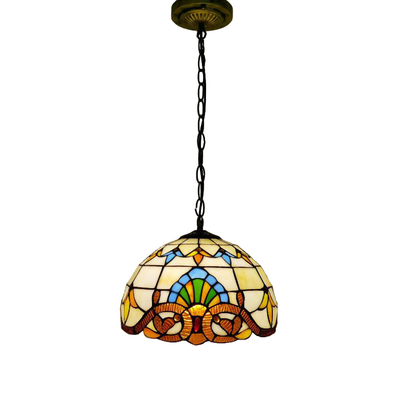 Vintage Glass Pendant Light