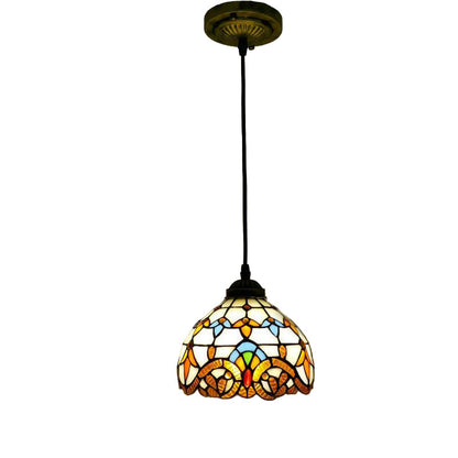 Vintage Glass Pendant Light