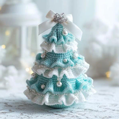 Beautiful Crocheted Mini Christmas Trees