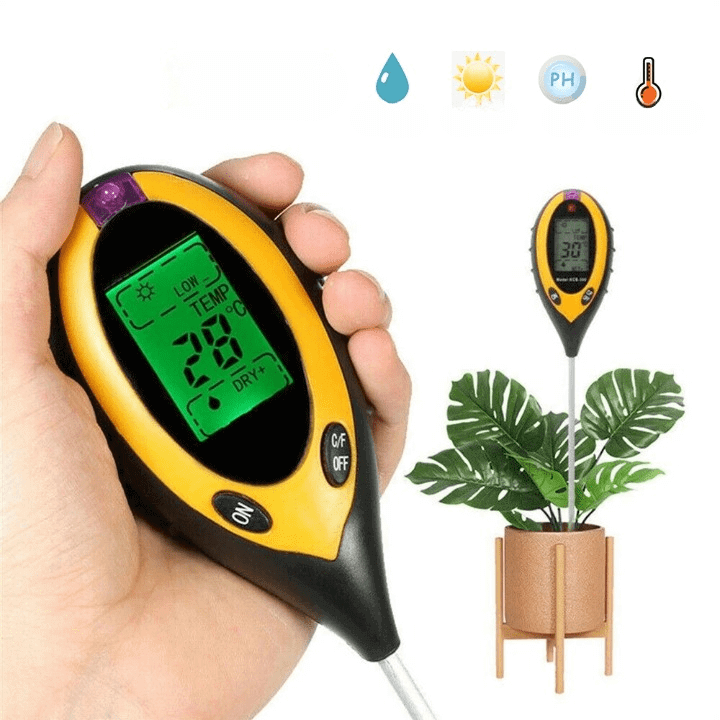 Compact 4-in-1 Garden Soil Tester Kit - Halri