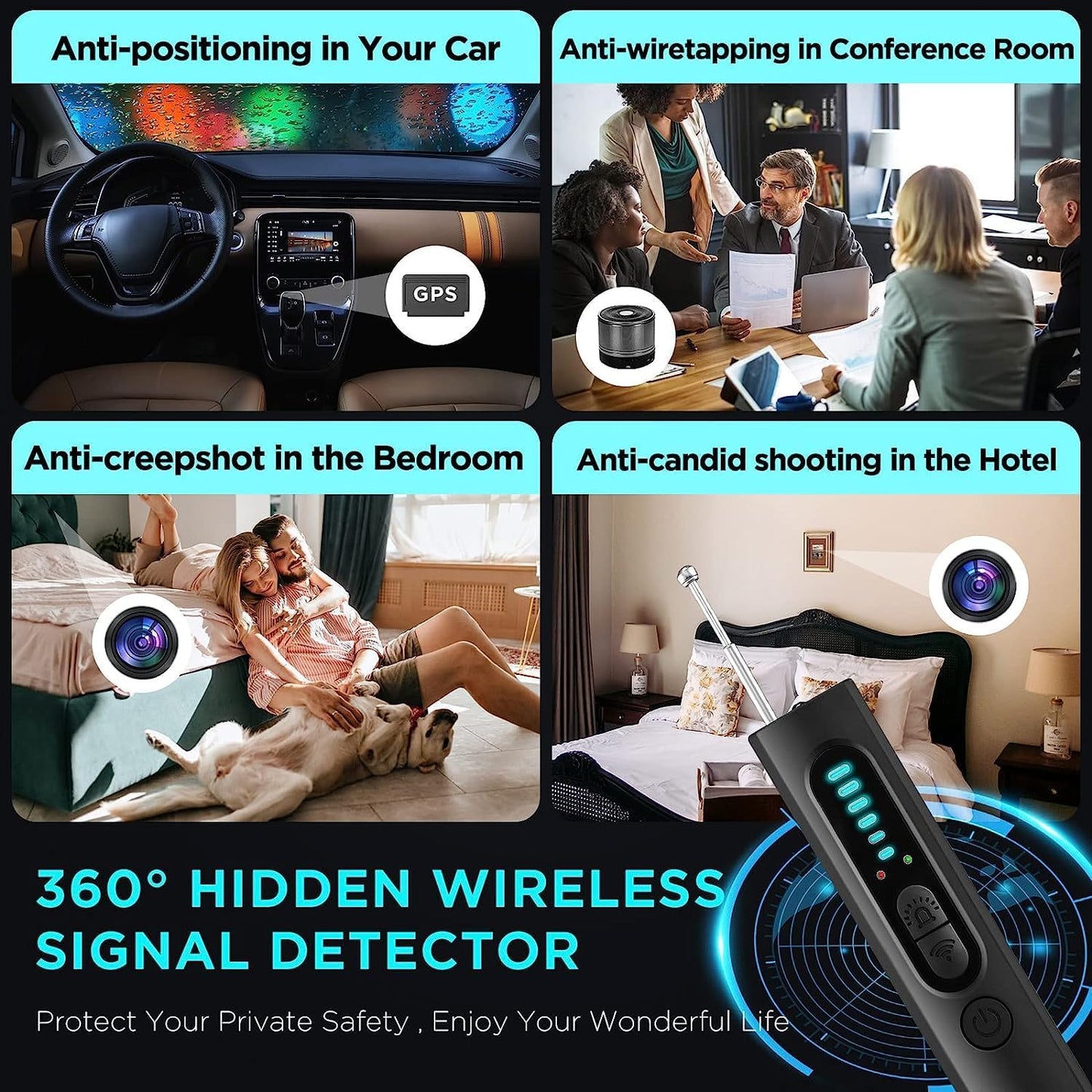 Advanced Spy Camera Finder with RF Detector